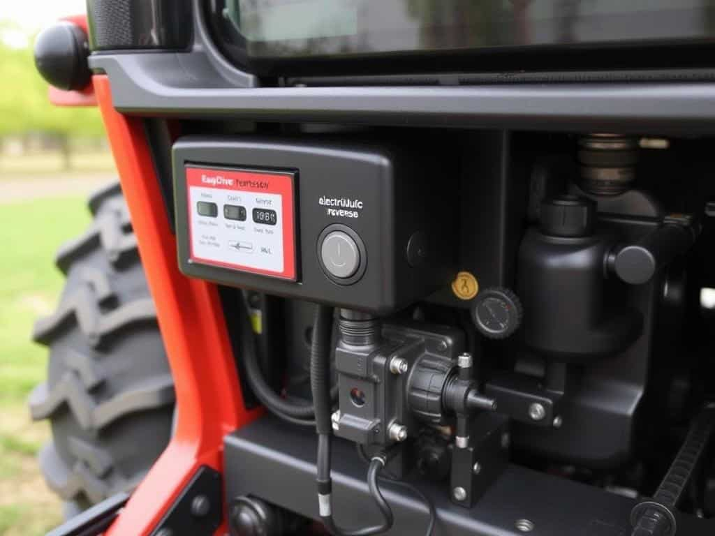 Orchard tractor with EasyDrive electro-hydraulic reverser system